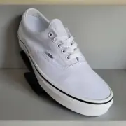 Vans Era Shoe Unisex (9 men, 10.5 women) True White Canvas Skateboarding Shoes