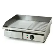 Commercial Electric Griddle 0.55x0.45m Countertop with Dual Zone Control