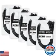 Zip Ties 18 inch (500 Pack), Black, 60lb Tensile Strength, UV Resistant Cable