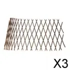 3x Outdoor Garden Expandable Trellis Bamboo Lattice Fence for Climbing Plants