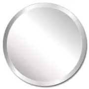 Pro Safe Glass Frameless 24" Round Mirror