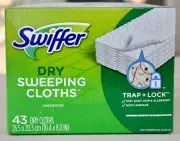 Swiffer Sweeper 43-CT DRY SWEEPING CLOTHS Multi Surface Mop Pad Refill Unscented