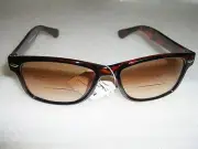 1.25 BIFOCAL SUN READING GLASSES TORTOISE FRAME SUN READERS READING GLASSES