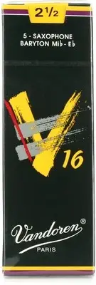 Vandoren SR7425 - V16 Baritone Saxophone Reeds - 2.5 (5-pack)