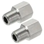 Hex Bushing, 1/4 PT Male to 1/4 PT Female Pipe Fitting Adapter 2pcs
