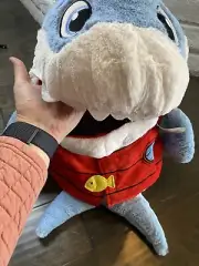 Tummy Stuffers Shark Clean-up Companion Snuggly Plush W/ Puppet Action W Tags