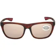 Costa Del Mar Cheeca Sunglass Shiny Rose Tortoise/Copper Silver Mirror 580Glass