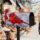 Elastic Santa Claus Mailbox Wraps Cartoon Snowmen Post Box Cover New Year