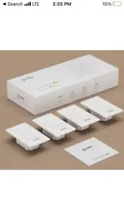 4pc Pack Gosund Smart Smart Light WiFi Switch 1 Way / Works With Alexa & Google