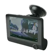 Scosche Dash Cam, Front 1080P & Cabin 720P, 4" Screen, 16Gb Sd