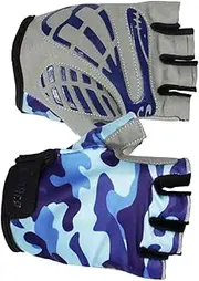 [Outanaya] 1 Pair camo gloves bike gloves biking gloves bicycle gloves Kids Cycling Gloves Gym Protective Gloves Kids Half Finger Gloves set child balance car