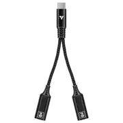 USB-C Splitter 2-in-1 Type C Splitter, Daisy-chain Adapter Dongle