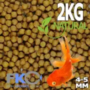 FKC Goldfish, Koi Aqua Aquarium & Pond Floating Fish Food Pellets 5-6mm MED 2KG