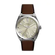 Fossil Everett Three-Hand Date Brown Leather Watch FS6071