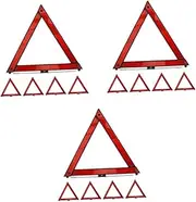 Sets Caution Sign Triangle Kit for Car Trucks Reflective Safety Tool Pcs