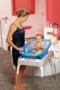 在飛比找樂天市場購物網優惠-【晴晴百寶盒】OKBABY義大利嬰兒澡盆豪華款 保母娃娃模擬