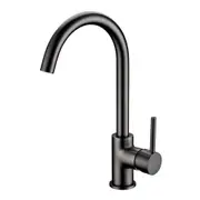 Aquaperla Standard Gun Metal Grey Solid Brass Round Swivel Kitchen Mixer