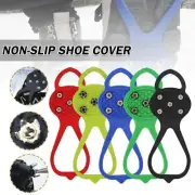 Universal Non-Slip Gripper Spikes Over Shoe 5-Stud Crampons Ice Shoes Grippers