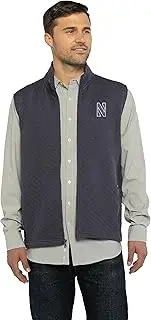 Vantage Apparel Men's Standard Collegiate Full Zip Quilted Vest