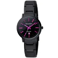 在飛比找PChome24h購物優惠-Roven Dino羅梵迪諾 色彩抉擇時尚日期腕錶-桃紫字/