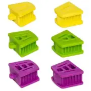 6Pcs Assorted Sizes Autoclave Mouth Silicone Props Bite Blocks Dental