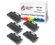 5 Pack Compatible Toner Cartridge for Ricoh 407167 TYPE-SP100LS (1,200 Pages) for Lanier Ricoh SP100 SP100E SP112