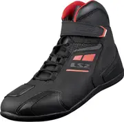 LS2 Garra perforated Ladies Motocycle Shoes, black-red, Size 40 for Women Black Red