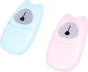 Anneome 4 Boxes Travel Soap Sheets Mini Soap Paper for Outdoor Hand Washing Convenient for Camping Hiking BBQ Office and Home Use Total