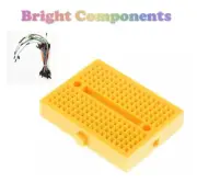 Solderless Prototype Breadboard (170 Points) + 65 Jumper Wires - Yellow