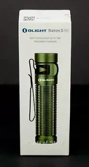 Olight Baton 3 Pro Cool White OD Green 1500 Lumens 175 M Throw Flashlight -67