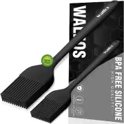 Walfos Silicone Basting Pastry Brush, Heat Resistant Pastry Brush Set, Strong St