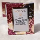 VOLUSPA Gilt Pomander & Hinoki Candle 28g