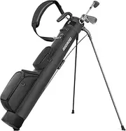 RIOROO Small Golf Bag, Lightweight Golf Stand Bag Mens Golf Bag Portable Par 3 Golf Bag with Cooler Bag, Strap, Multiple Pockets and Stand