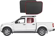 Genuine SNAPSHADES Car Rear Window Shades for Nissan Navara 2nd Gen (D40; 2004-2021)