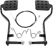 LUCKGRASP Go Kart Pedal Throttle Cable Compatible with 212cc, 196cc, 6.5hp Go Kart Vintage Racing Drift Trike Heavy Duty Pedal Go Kart Parts (Black)