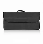 Car Boot Organiser Car Trunk Soft Felt Organizer Box Foldable Storage Bag Tidying Tools Fit for VW GTI Polo Golf Passat Tiguan Arteon(Black)