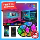 100ft 50ft LED Strip Lights for Room TV PC Back Light 5050 RGB Bluetooth APP