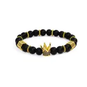 Micro Inlaid Zircon Bracelet Crown Hexagonal Column Zircon for Men for Women