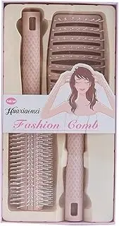 Kushucun Volumizing Hair Brush 2-Pack – Premium Curl Defining & Lift Styling Set for Men & Women(Pink)