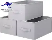 Linen Storage Bins for Home Storage & Organisation- Storage Boxes for Bedrooms,