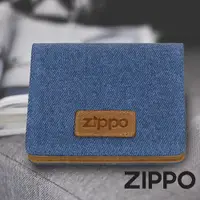 在飛比找蝦皮商城優惠-ZIPPO 丹寧藍色信用卡雙折夾(常規款) 皮件皮夾 男士短