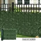 Artificial Ivy Leaf Privacy Screen Roll 3m x 1m Garden Shade Cloth Fencing Decor