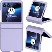 [NINKI] Compatible Motorola Razr 50 Ultra Case with Hinge Protection,Moto Razr 50 Ultra Cases Moto Razr Plus 2024 Case Women,Hinge Case Cover for Motorola Razr Plus 2024 Case Moto Razr+ 2024 Case Purple