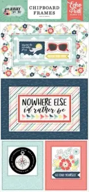 3 Pack Away We Go Chipboard 6"X13"-Frames WG270065