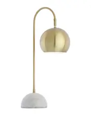 JONATHAN Y Designs 23.5in Stephen Metal & Marble LED Table Lamp