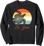 St. John USVI Caribbean Vintage Retro Throwback Vacation Sweatshirt