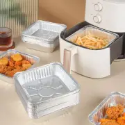 Oil-proof Aluminum Foil Tin Box Square BBQ Drip Pan Tray Kitchen Baking Tool