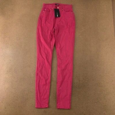 Fashion Nova Womens Monday Morning Slim Skinny Jeans Pink Stretch Juniors 3 New