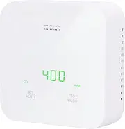 UNITEC CO2 Meter, Carbon Dioxide Detection, Temperature and Humidity Detection, with Traffic Light Indicator and Voice Alarm, CE Mark