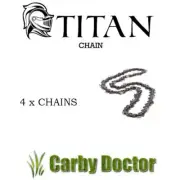 4 X CHAINSAW CHAIN 3/8 .058 82DL 24” FOR HUSQVARNA 371 372 394 395